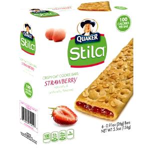 1 bar (26 g) Stila Oat Cookie Bar with Fruit Filling - Strawberry