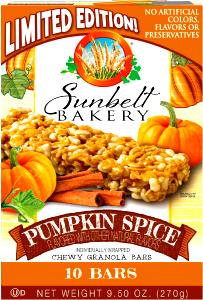 1 bar (27 g) Pumpkin Spice Chewy Granola Bar