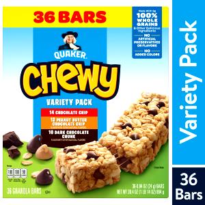 1 bar (28 g) Chewy Low Fat Chocolate Chunk Granola Bars
