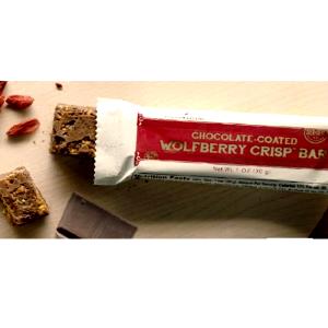 1 bar (30 g) Chocolate Coated Wolfberry Crisp Bar
