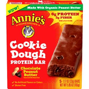 1 bar (33 g) Cookie Dough Protein Bar Peanut Butter