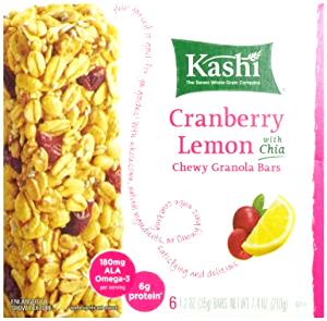 1 bar (35 g) Chewy Granola Bars - Cranberry Lemon with Chia