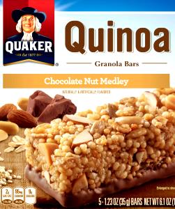 1 bar (35 g) Quinoa Granola Bar - Chocolate Nut Medley