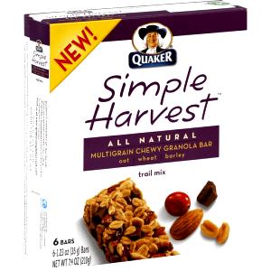 1 bar (35 g) Simple Harvest Chewy Multigrain Granola Bars - Trail Mix