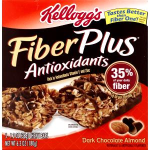 1 bar (36 g) FiberPlus Antioxidants Chewy Bars - Dark Chocolate Almond