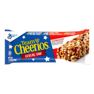 1 bar (37 g) Team Cheerios Cereal Bar Strawberry