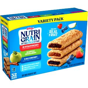 1 bar (38 g) Banana Fudge-Filled Cereal Bars