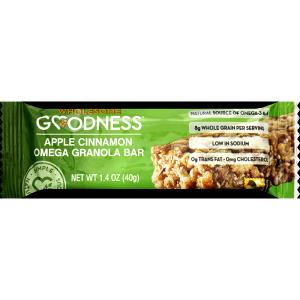 1 bar (40 g) Apple Cinnamon Omega Granola Bar