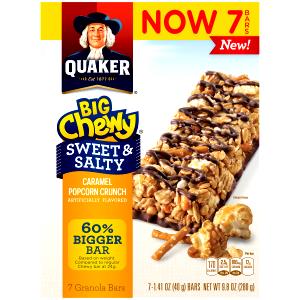 1 bar (40 g) Big Chewy Granola Bars - Caramel Popcorn Crunch