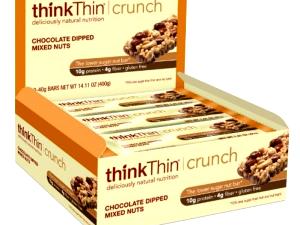1 bar (40 g) Chocolate Dipped Mixed Nuts Cunch Bar