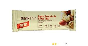 1 bar (40 g) Chunky Chocolate Peanut Lean Protein & Fiber Bar
