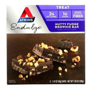 1 bar (40 g) Endulge Nutty Fudge Brownie
