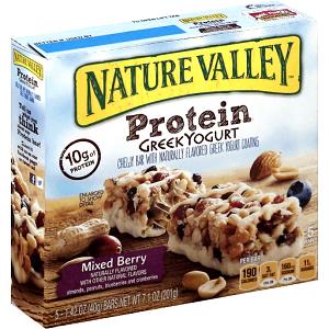 1 bar (40 g) Greek Yogurt Protein Chewy Bar Mixed Berry