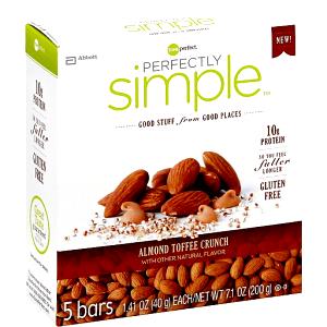 1 bar (40 g) Perfectly Simple Nutrition Bar - Almond Toffee Crunch