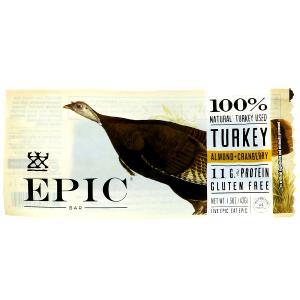 1 bar (43 g) Turkey Almond Cranberry Bar