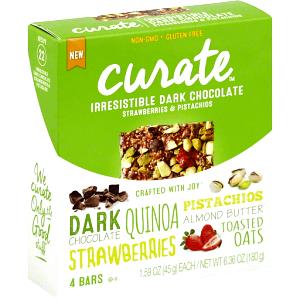 1 bar (45 g) Irresistible Dark Chocolate Strawberries & Pistachios