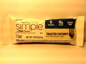 1 bar (45 g) Perfectly Simple Nutrition Bar - Toasted Coconut