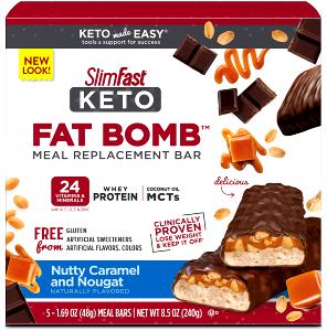 1 bar (48 g) Keto Meal Bars - Nutty Caramel & Nougat