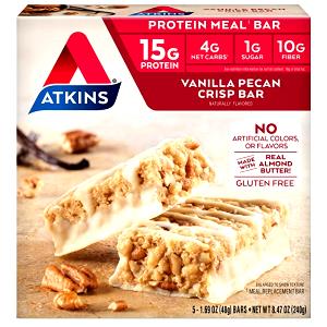 1 bar (48 g) Meal Vanilla Pecan Crisp Bar