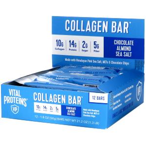 1 bar (50 g) Chocolate Almond Sea Salt Collagen Bar