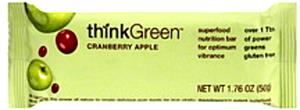 1 bar (50 g) thinkGreen Nutrition Bars - Cranberry Apple