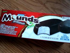 1 bar (59 g) Mounds Ice Cream Bar