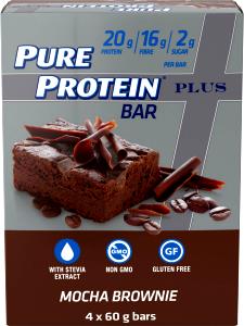 1 bar (60 g) Plus Mocha Brownie Bar
