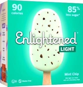1 bar (63 g) Low Fat Ice Cream Bars - White Mint Truffle