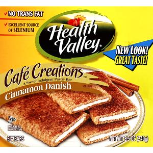 1 Bar Cafe Creations Bar, Cinnamon Danish