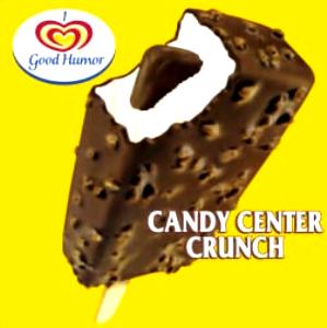 1 Bar Ice Cream Bar, Crunch With Candy Center