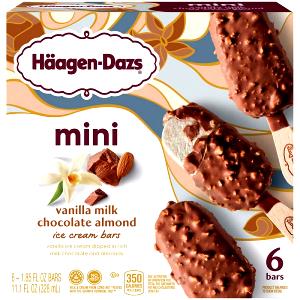 1 Bar Ice Cream Bar, Vanilla & Almonds, Snack Size