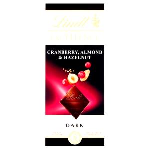 1 Bar Chocolate Bar, Dark, Cranberry Almond