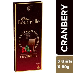 1 Bar Dark Chocolate Bar, Silky Smooth, Cranberry Almond
