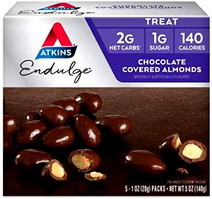 1 Bar Endulge Chocolate Candy Bar Box - Chocolate Almond, Low Carb