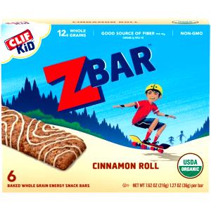1 Bar Energy Bar, Clif Kid Organic Zbar, Apple Cinnamon
