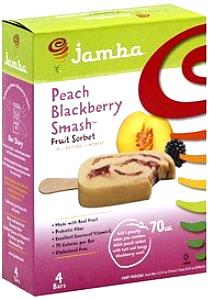 1 bar Frozen Fruit Sorbet Bars - Peach BlackBerry Smash