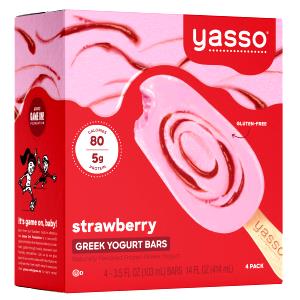 1 Bar Frozen Greek Yogurt Bar, Strawberry