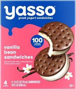 1 Bar Frozen Greek Yogurt Bar, Vanilla Bean