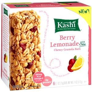 1 Bar Granola Bar, Chewy, Berry Lemonade With Chia