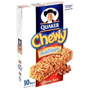1 Bar Granola Bar, Chewy, Butterfinger Pieces