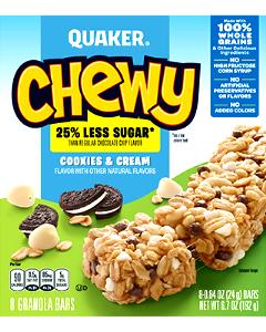 1 Bar Granola Bar, Chewy, Cookies 