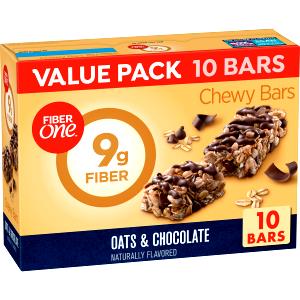1 Bar Granola Bar, Chewy, Fiber Right Dark Chocolate Almond