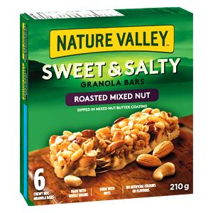 1 Bar Granola Bar, Chewy, Sweet & Salty Mixed Nut
