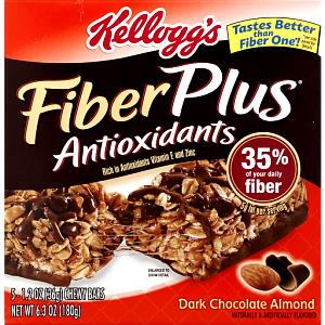 1 Bar Granola Bar, Fiberplus Antioxidants, Dark Chocolate Almond