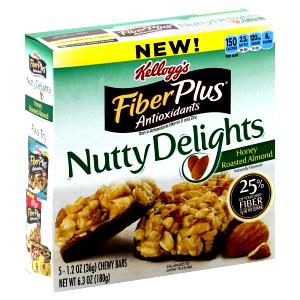 1 Bar Granola Bar, Fiberplus Antioxidants, Honey Roasted Almond