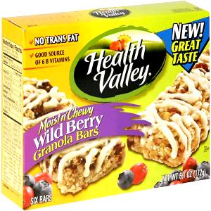 1 Bar Granola Bar, Moist & Chewy, Wild Berry