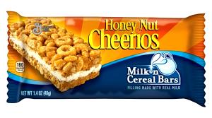 1 bar Honey Nut Cheerios Milk 
