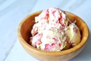 1 bar Low Fat Ice Cream Bars - Vanilla Strawberry Sorbet Swirl