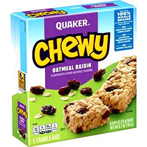 1 bar Low Fat Oatmeal Raisin Chewy Granola Bar