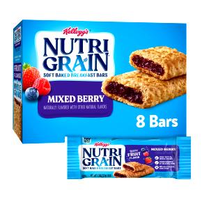 1 Bar Nutri-Grain Cereal Bar, Mixed Berry